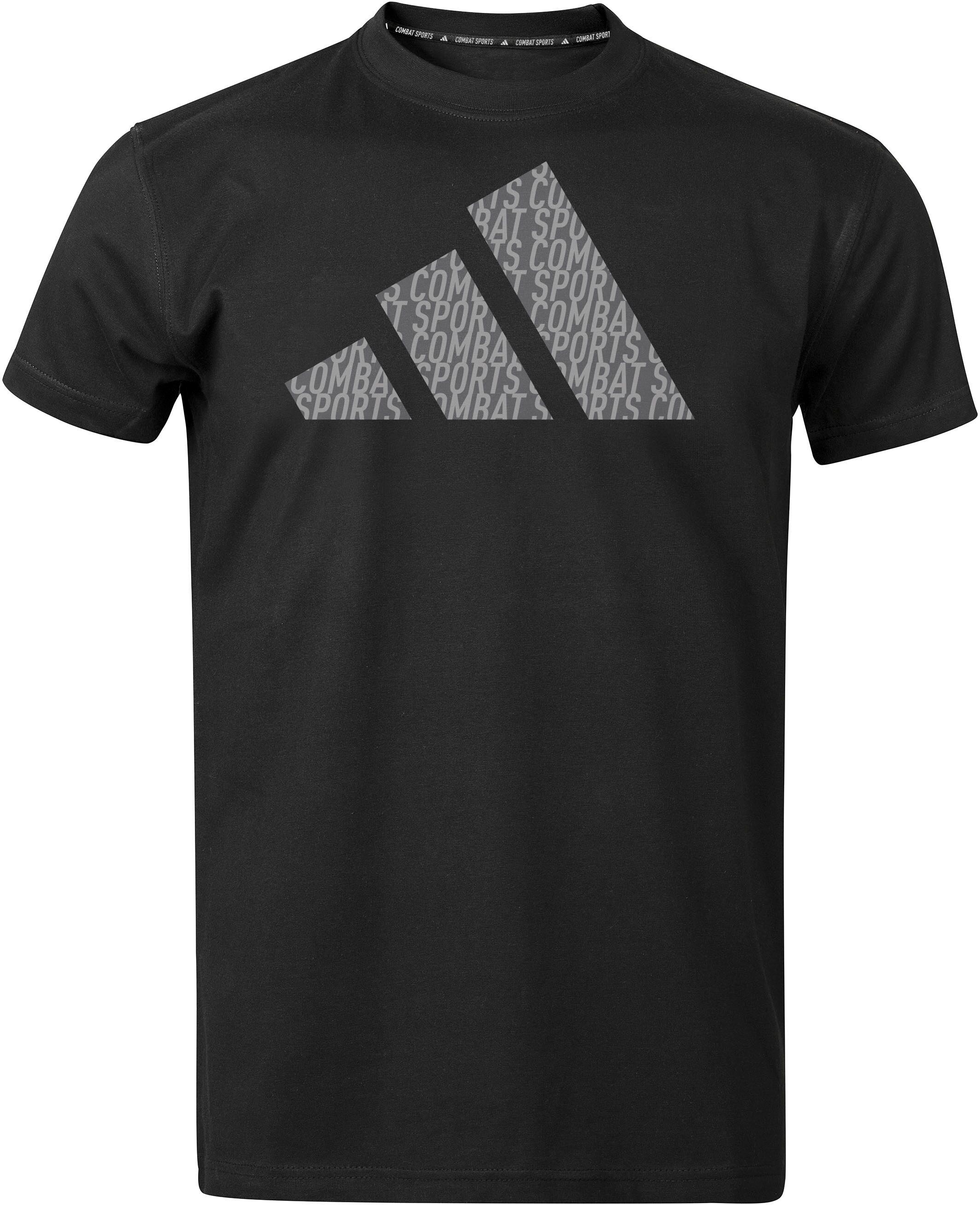 T-Shirt ADIDAS PERFORMANCE "Perfo Script Graphic Tee" Gr. XL, schwarz (schwarz, grau), Shirts, Herren, XL, Obermaterial: 100% Baumwolle, T-Shirt schwarz, grau XL