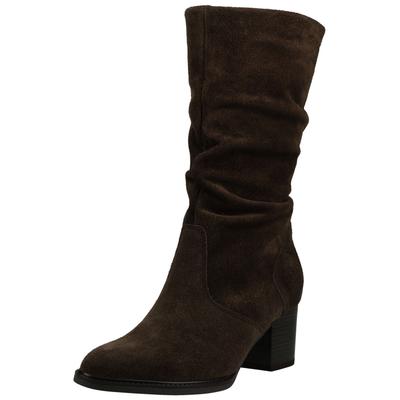Stiefel GABOR "Gabor Stiefel Veloursleder", Damen, Gr. 39, mocca, Schuhe Stiefel
