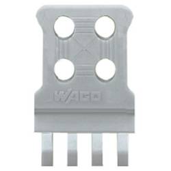WAGO 769-412 Zugentlastungsplatte Passend für (Details): einrastbar in Federleisten einrastbar in Stiftleisten mit CAGE CLAMP®-Anschluss Grau 100 St.