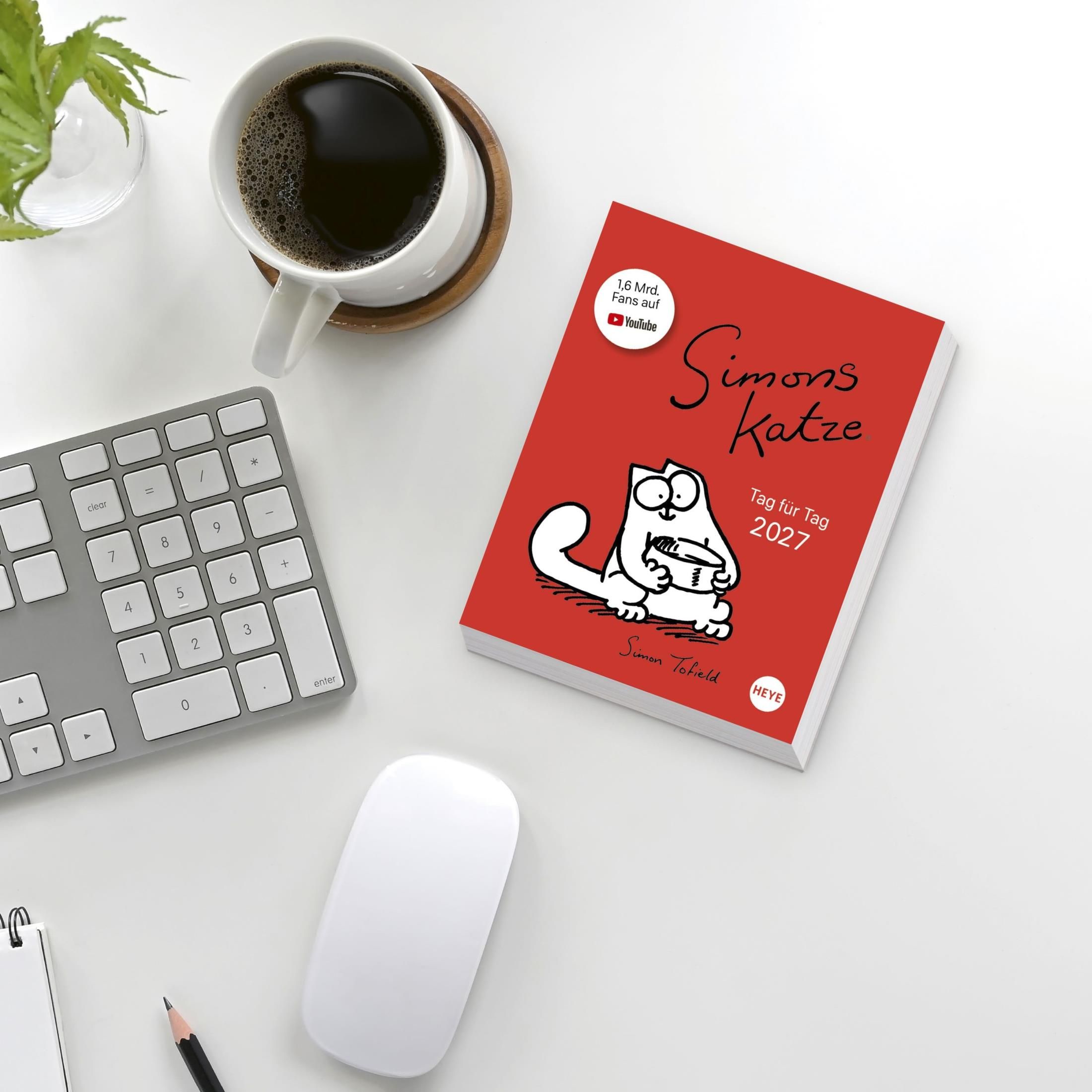 Heye Simons Katze Tagesabreißkalender 2027