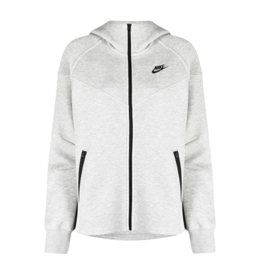 Nike - Hellgrauer Hoodie Mit Reißverschluss
