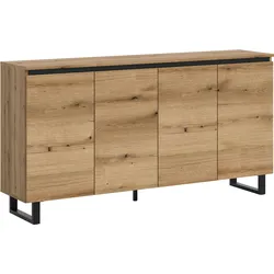 Sideboard TOMASA Eiche dunkel Holzwerkstoff