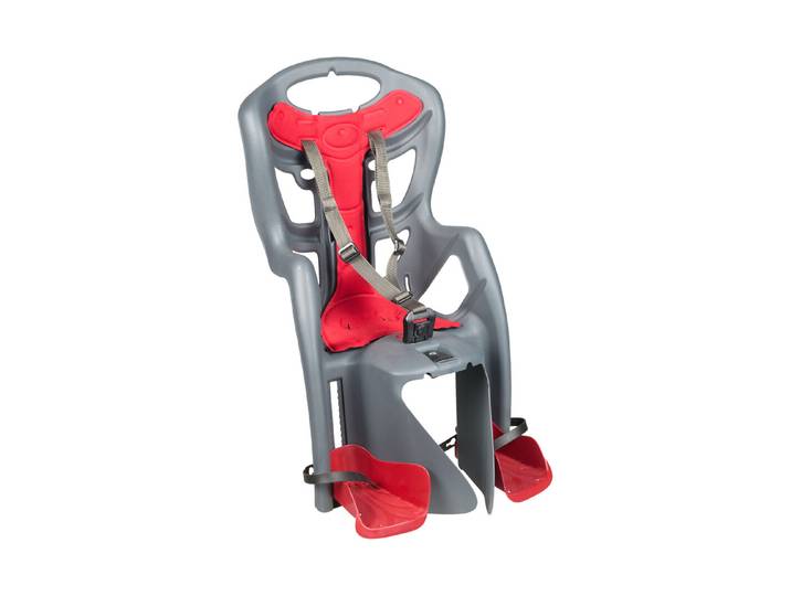 Go On Velokindersitz Pepe Standard Rot-Grau 80 × 40 × 40 cm max. 22 kg