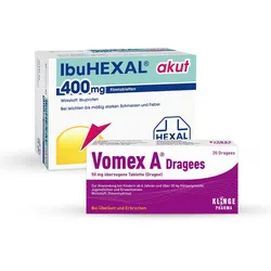IbuHEXAL akut 400 + Vomex A Dragees 1 Set