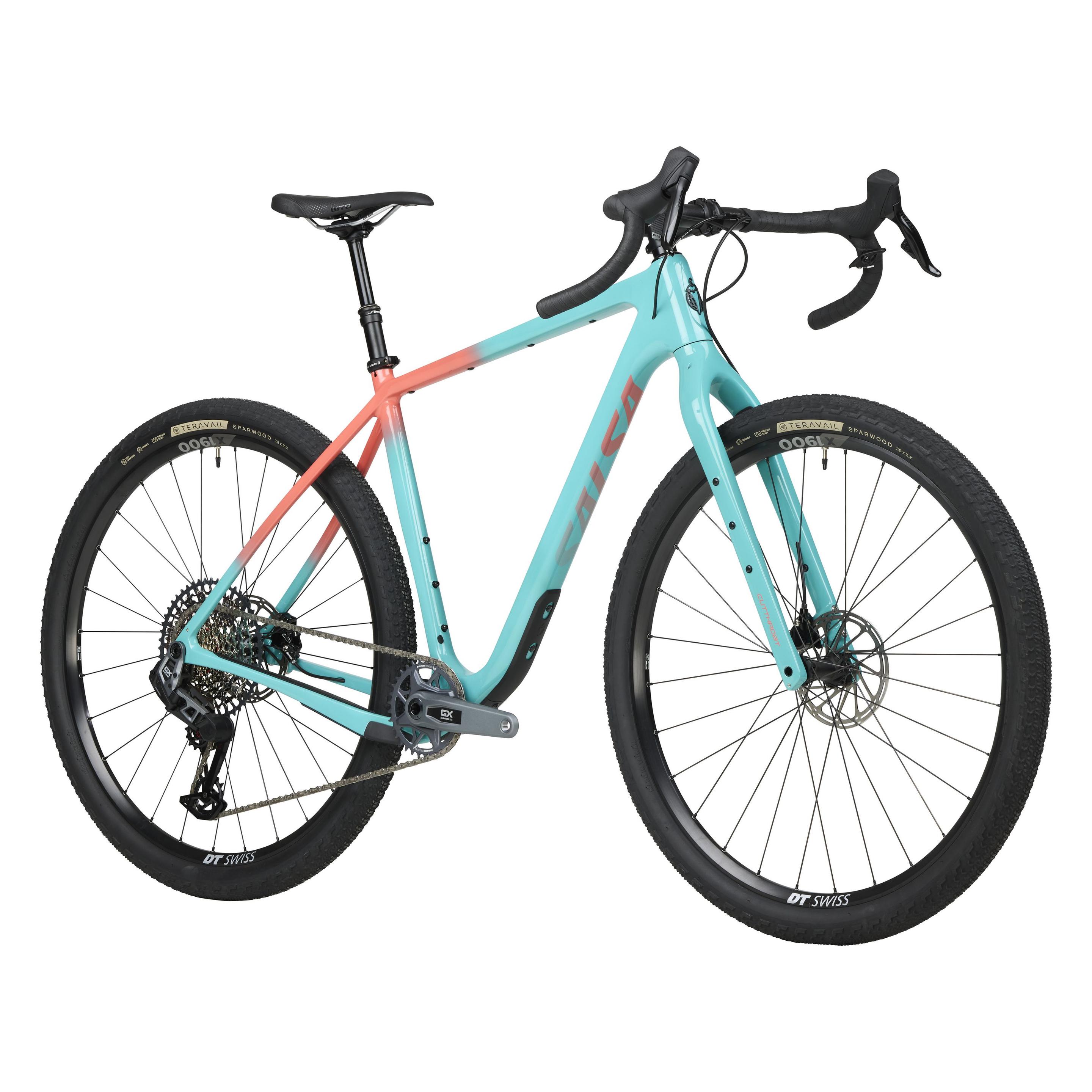 Salsa Cutthroat Carbon Rival GX AXS Transmission Komplettrad, 29", M/56cm, teal fade (29") (47837330)