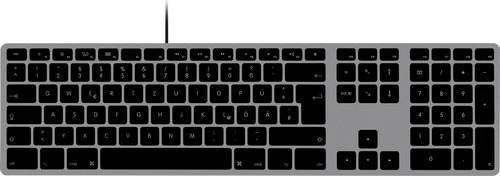 Matias FK316CB-DE Wired USB-C Keyboard for Mac - Space Gray - German Version USB Tastatur Deutsch, QWERTZ, Mac Space Grey