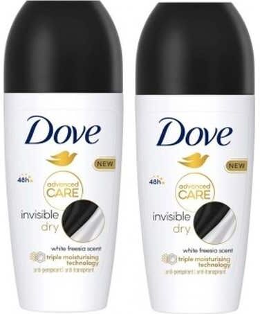 Dove Invisible Dry Advanced Care Desodorante Roll-On 2 X100 ml