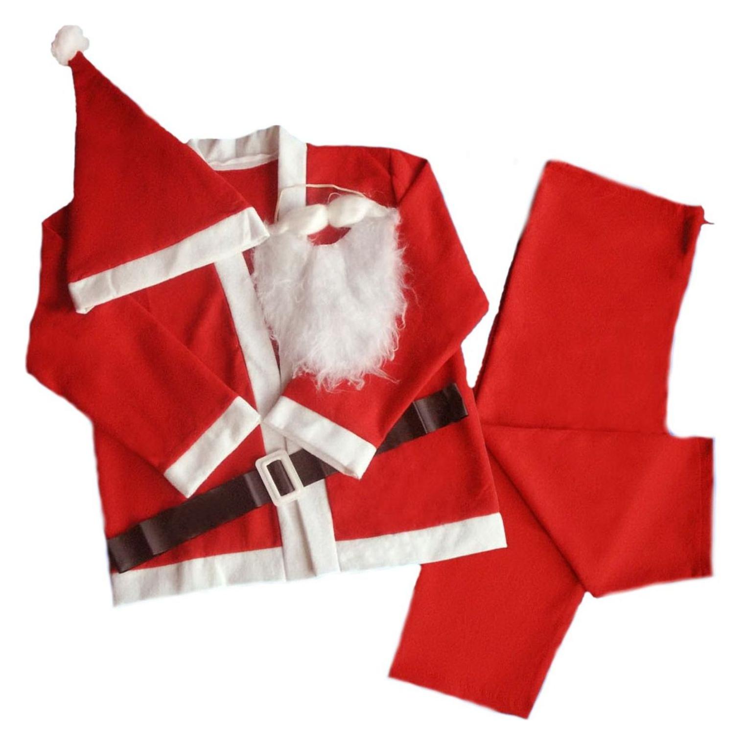 Bulinex 5-teiliger roter Weihnachtsmannanzug Grösse XL (39-252) (XL, XXL) (39-252)