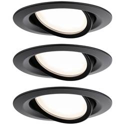 Paulmann 93082 Set Nova Plus LED-Einbauleuchte LED LED fest eingebaut 6 W Schwarz