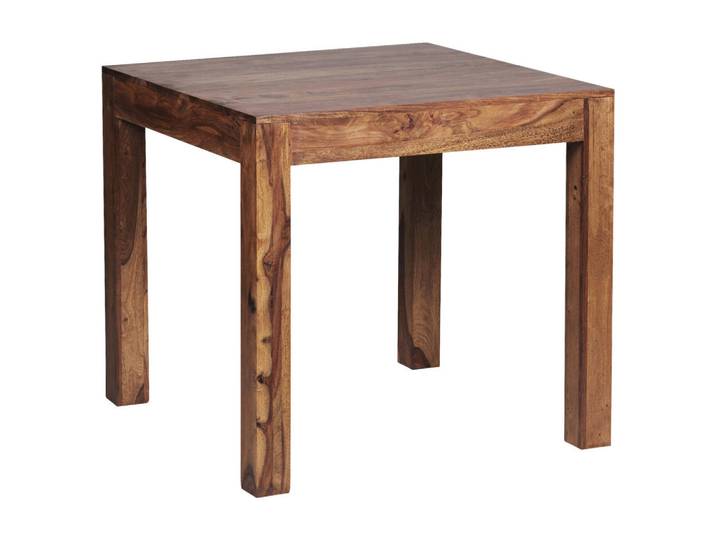 P & B Esstisch, Sheesham, Holz, Sheesham, massiv, quadratisch, eckig, 80x76x80 cm, Esszimmer, Tische, Esstische, Esstische quadratisch