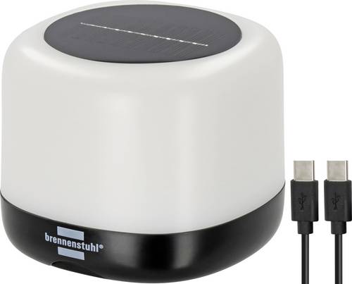 Brennenstuhl 1173740009 RGB GL 100 ASR LED Camping-Leuchte 340 lm akkubetrieben, solarbetrieben 0.41 kg Schwarz