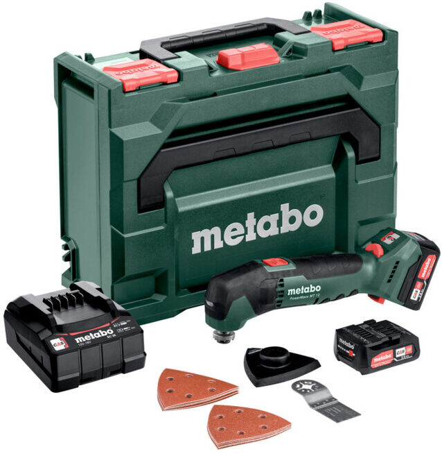 Outil multifonctions sans fil Metabo PowerMaxx MT 12metaBOX 145 ; 12V 2x2Ah Li-Power + SC 30 (613089500)