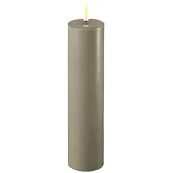 Stumpenkerze LED sand 5 x 20cm