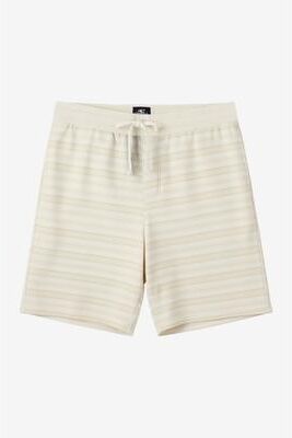 O'Neill s Country Club Striped Shorts in Tofu, Size Medium, Polyester