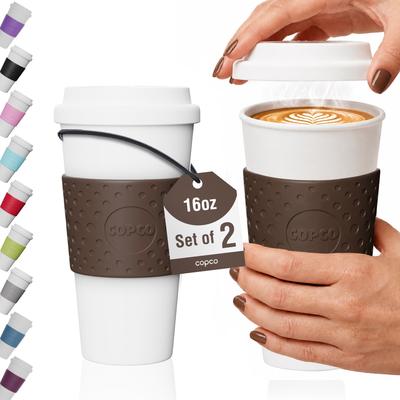 Copco Acadia Double Wall Travel Mug Set of 2 BPA Free Leak Resistant