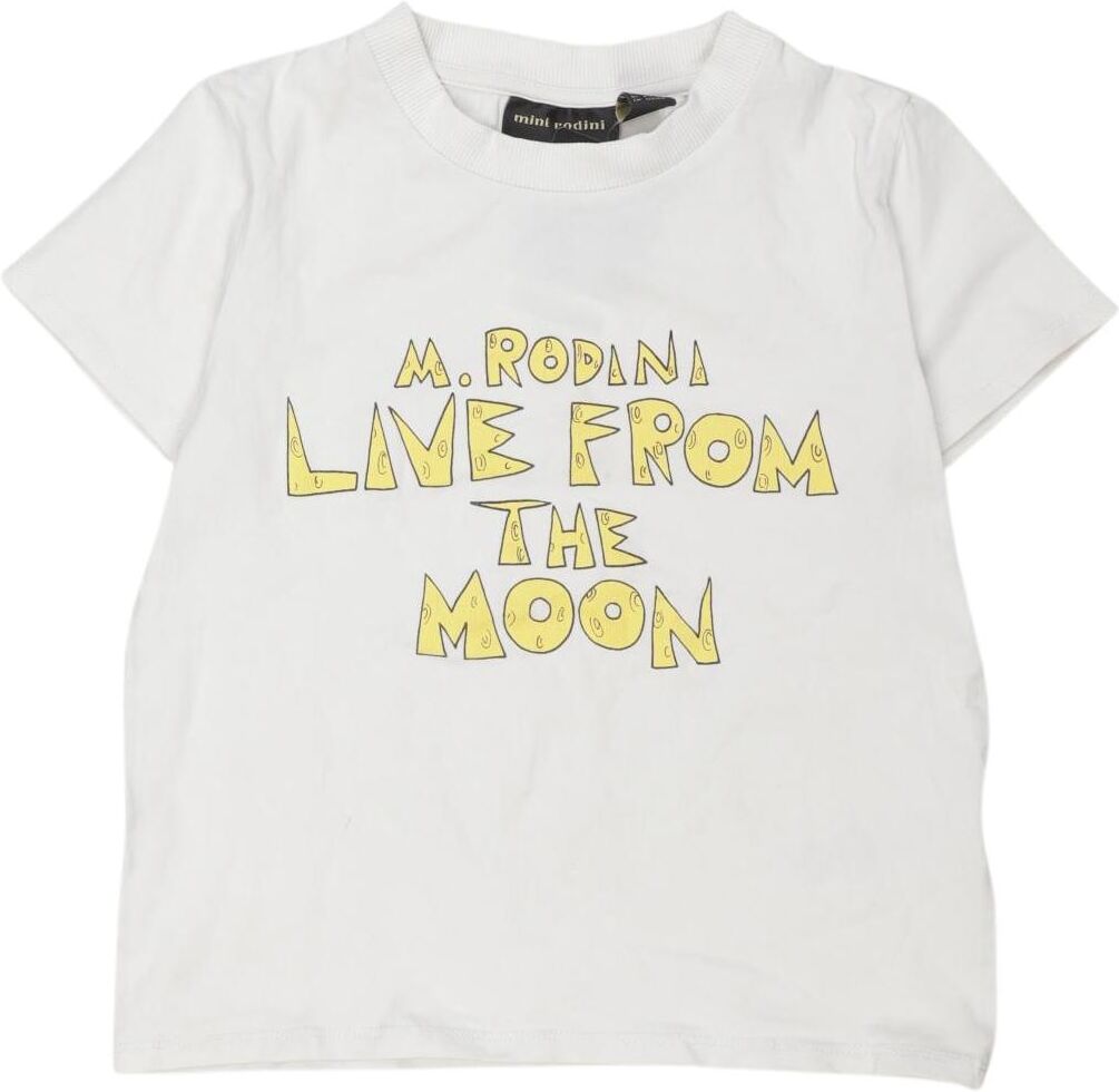 mini rodini Jungen T-Shirt, Weiß, Gr. EU 116, Baumwolle / Elasthan - Second Hand