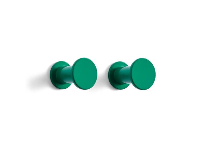 HAY Crochets Bolt Ø2,8 cm, lot de 2 Green