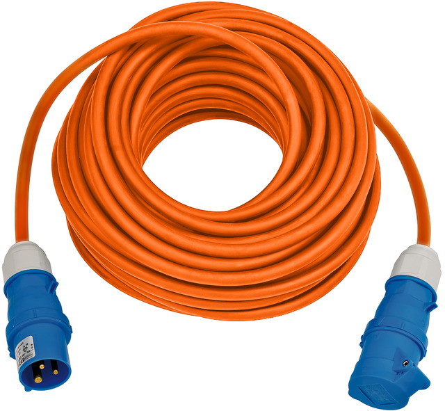 BRENNENSTUHL Verl.-Leitung 25m CEE230V/16A IP44 orange, Stecker&Kupplung 16942507