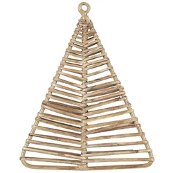 IB Laursen Deko Tannenbaum Rattan, 13 x 16.5 cm