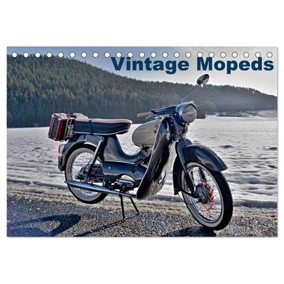 Vintage Mopeds (Tischkalender 2026 DIN A5 quer), CALVENDO Monatskalender