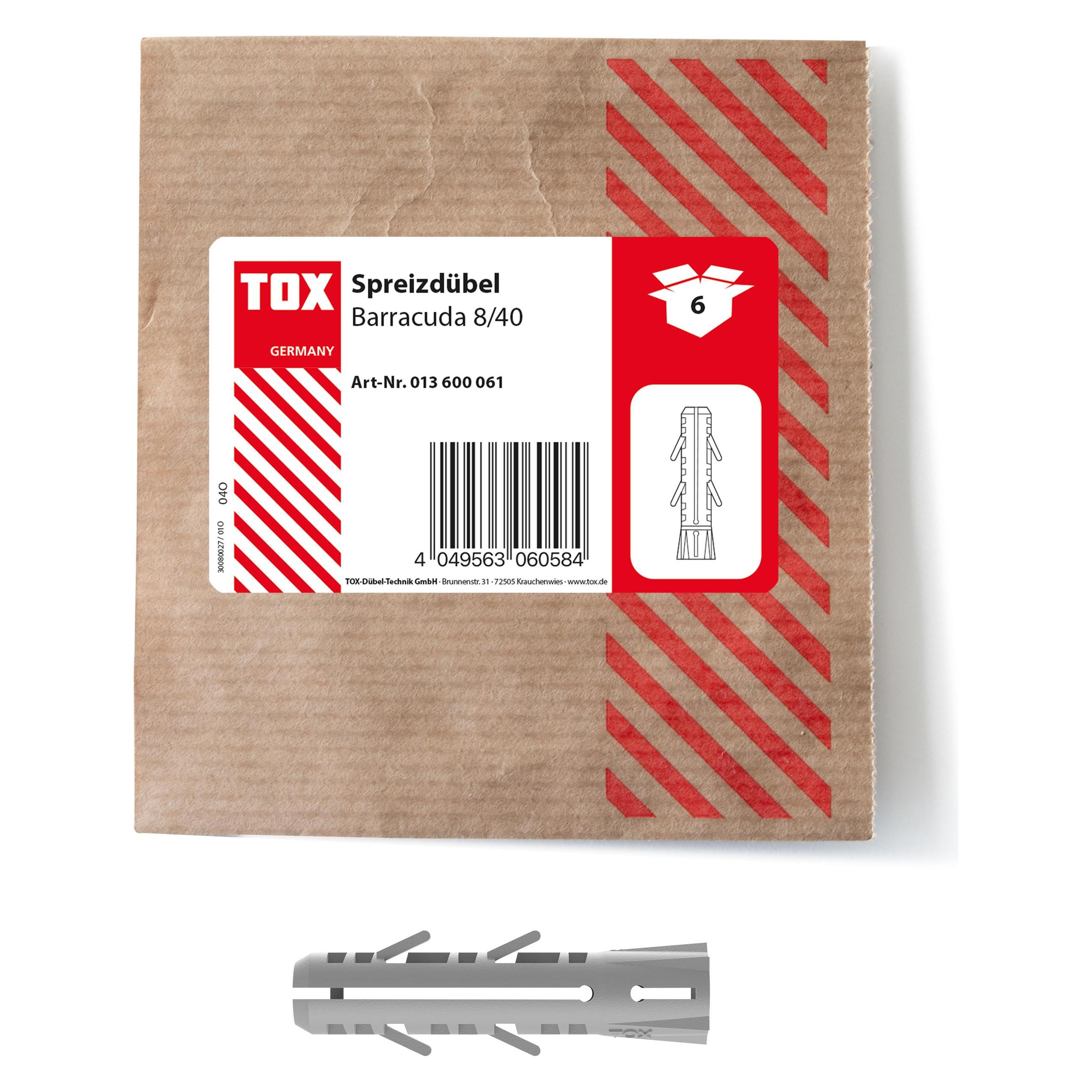 Tox Spreizdübel Barracuda 8x40 mm (6 Stk.) (013600061)