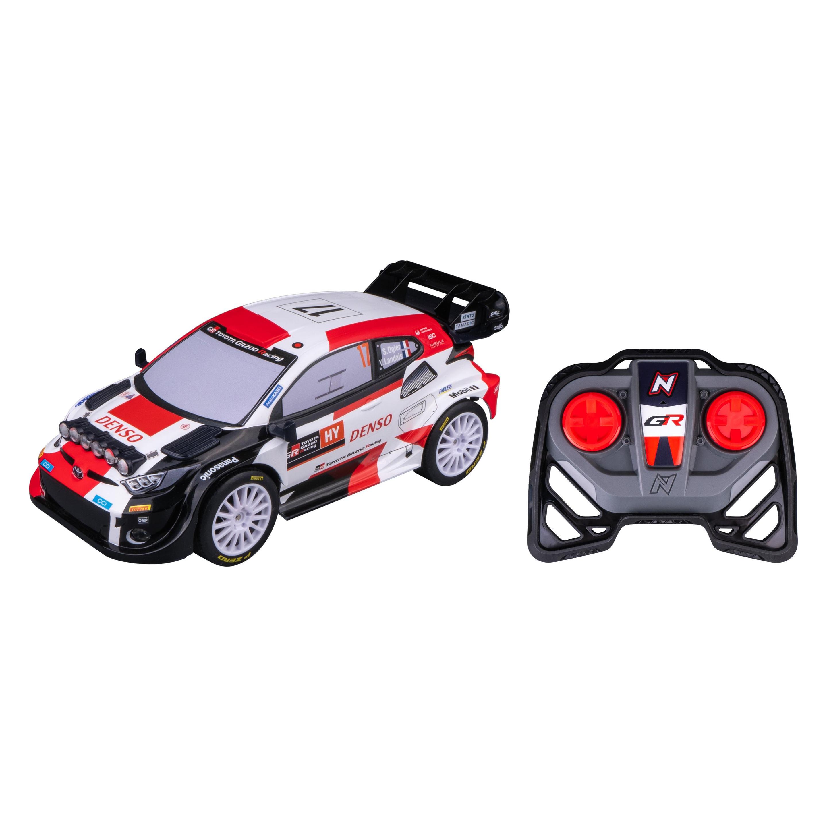 Nikko RC 10394 Night Mode Toyota Gazoo WRC, Ferngesteuertes Rallye Auto nach realistischen Details m (10394)