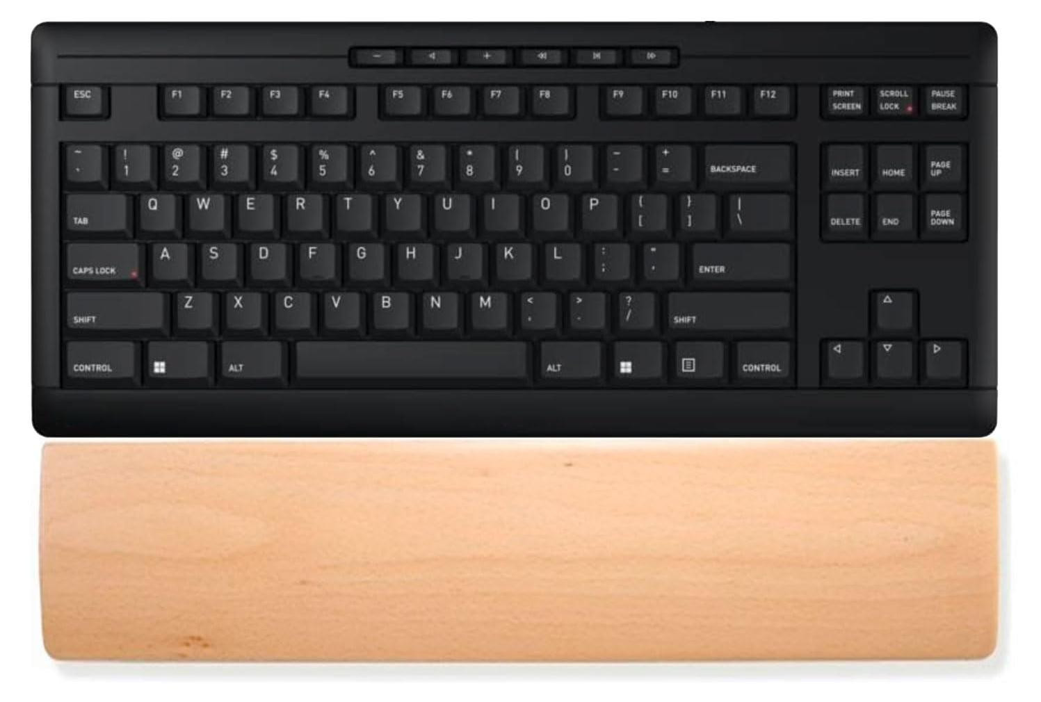 Selius Houten handpalmsteun voor mechanische toetsenborden, ergonomische pad