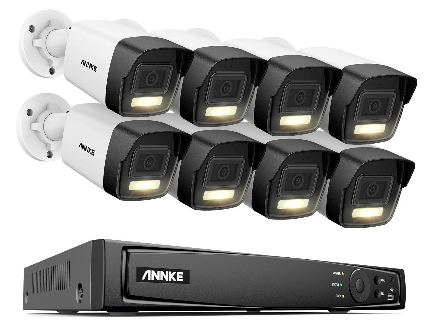 Selius 16-kanaals NVR Beveiligingsset met 8 Bullet Camera's 12MP AI Detectie en Nachtzicht