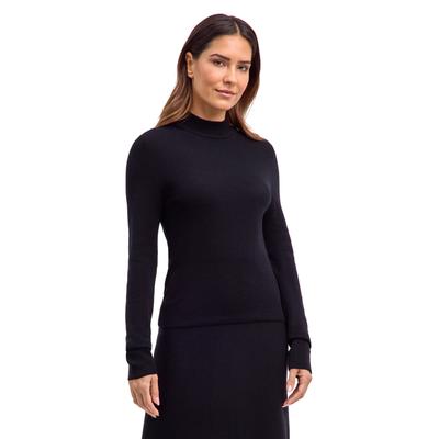 Strickpullover FALKE "Ultrafine Merino Wool", Damen, Gr. S, schwarz (3000), Pullover Strickpullover