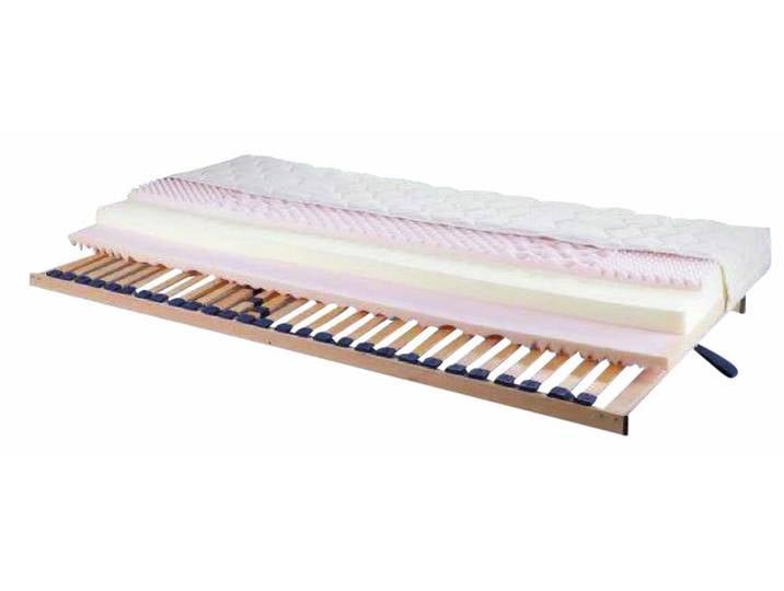 LOMOCO Matratzen-Rahmen-Set H2 ALOE TOP, Weiß, Kaltschaum