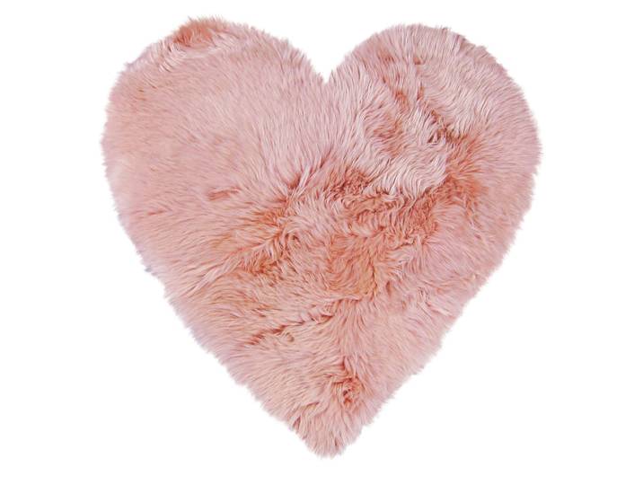 Fellteppich HEITMANN FELLE Spielteppich Herz - Lammfell farbig, Premium Qualität , rosa, H:60mm Ø:86cm, Lammfell, Teppiche, Fellteppich, echtes Austral. Lammfell, besonders dicht & weich