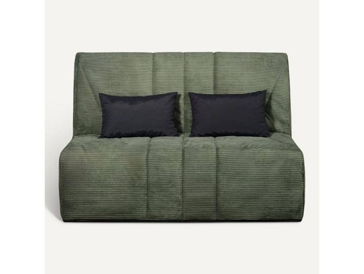 Banquette-lit BZ DOUCEUR tissu velours vert
