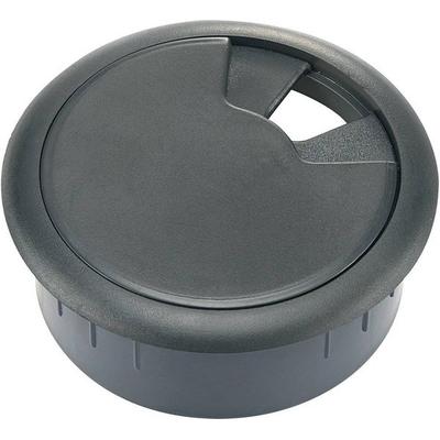 TRU Components WP50BK Kabeldurchführung für Arbeitsplatten ABS Schwarz 1St.