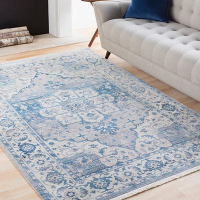 Livabliss "Vintage Persian Traditional Blue Area Rug - 8' 10"" x 12' 10"""