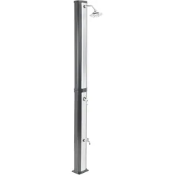 FREISTEHENDE solarbetriebene Gartendusche Silber Topocalma