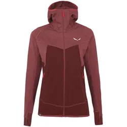 Salewa Puez Hybrid W - Fleecejacke mit Kapuze Trekking - Damen - Red/Red/Red - I46 D40