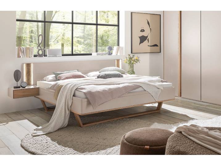 Bett MIAMI in sand oder anthrazit lackiert – 3%-Vorkasse-Rabatt