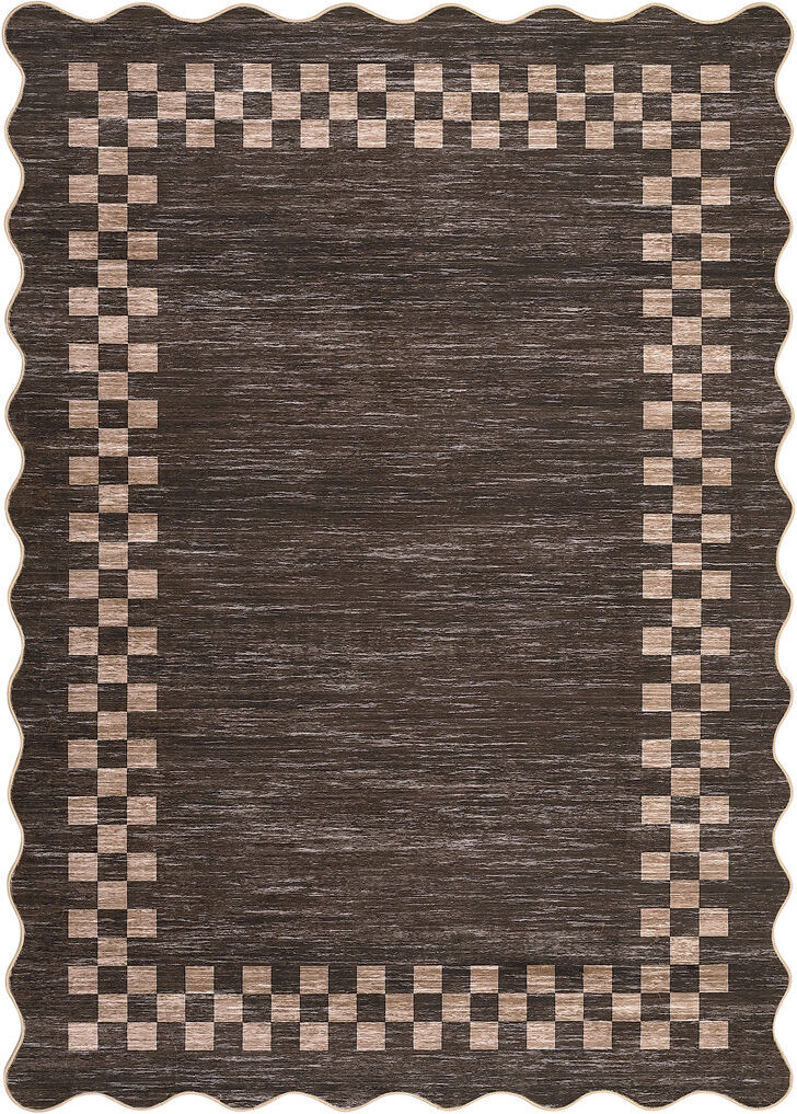 Brayden Studio Rectangle Striped Area Rug Brown 240*340cm