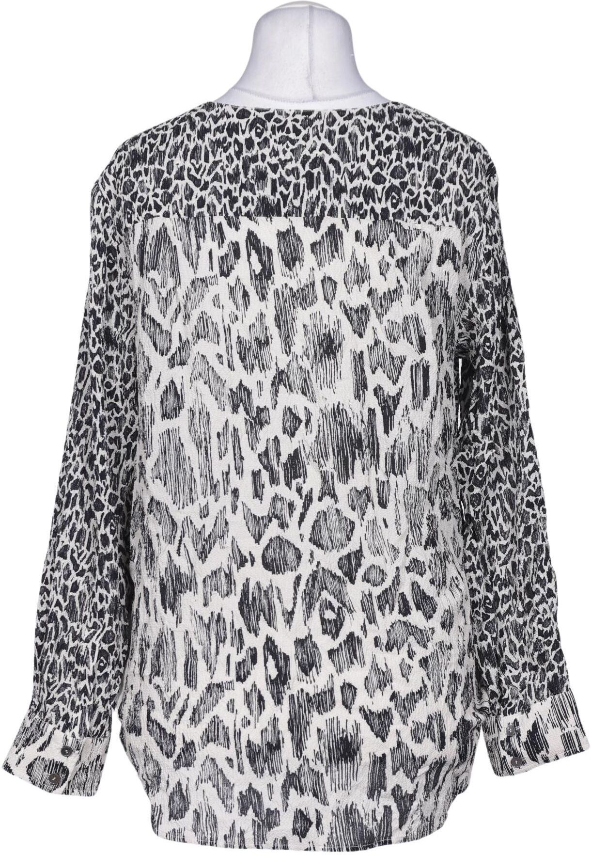 10 Crosby by Derek Lam Damen Bluse, Mehrfarbig, Gr. L (US 10), Elasthan / Seide - Second Hand