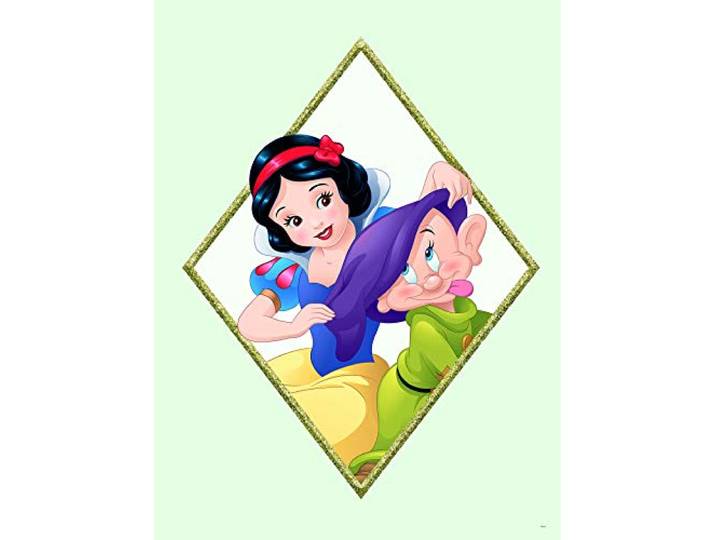Komar Poster d'Art Mural\, 30cm x 40cm\, Blanche-Neige et Dopey