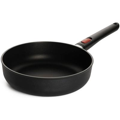 Bratpfanne WOLL "MADE IN GERMANY - Eco Lite", schwarz, H:7cm Ø:24cm, Pfannen, Bratpfanne, 24 cm, abriebfeste Saphir-Versiegelung, Induktion