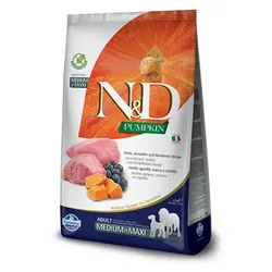 Farmina N&D Pumpkin Grain Free canine LAMB & BLUEBERRY ADULT MEDIUM & MAXI 2,5kg