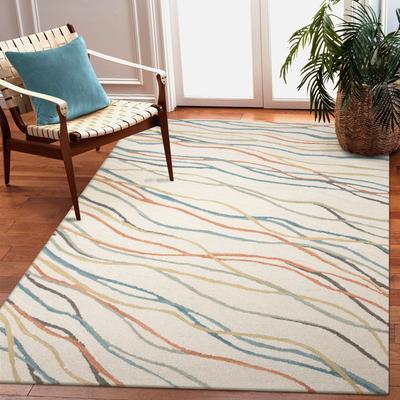 Lush Decor Horizon Ribbons Indoor Rug Moss