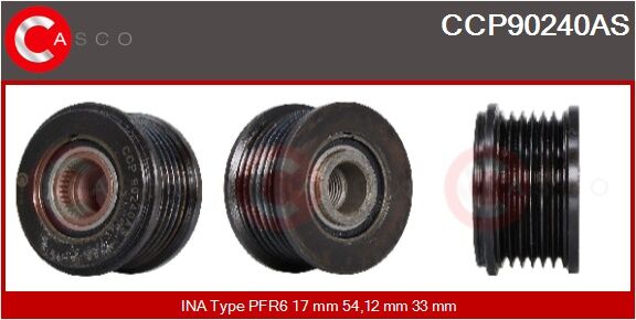 Casco Riemenscheibe, Generator Ccp90240as Für Ika