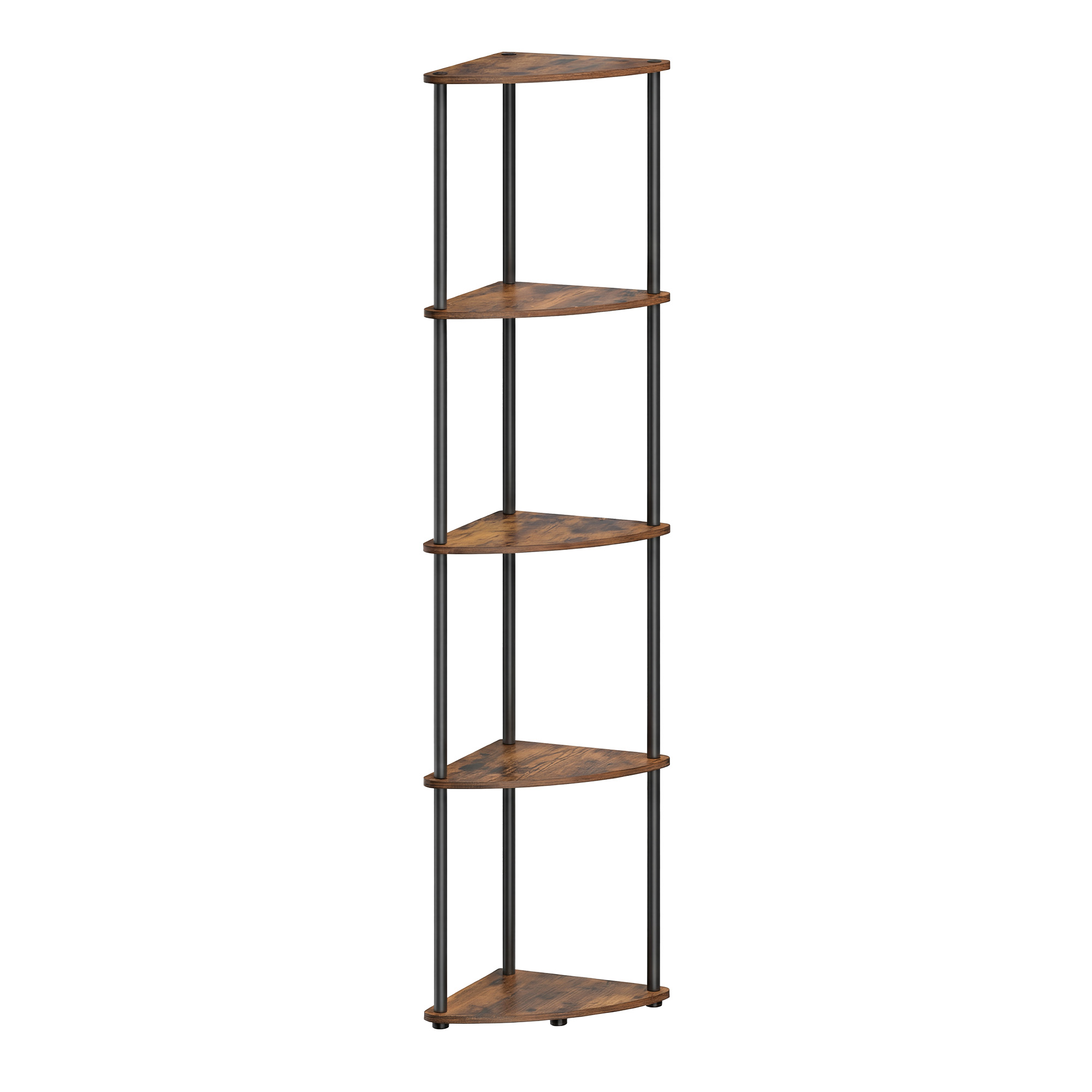 SONGMICS Eckregal mit 5 Ebenen, superschnelle werkzeuglose Montage, Standregal LBCB35610K01