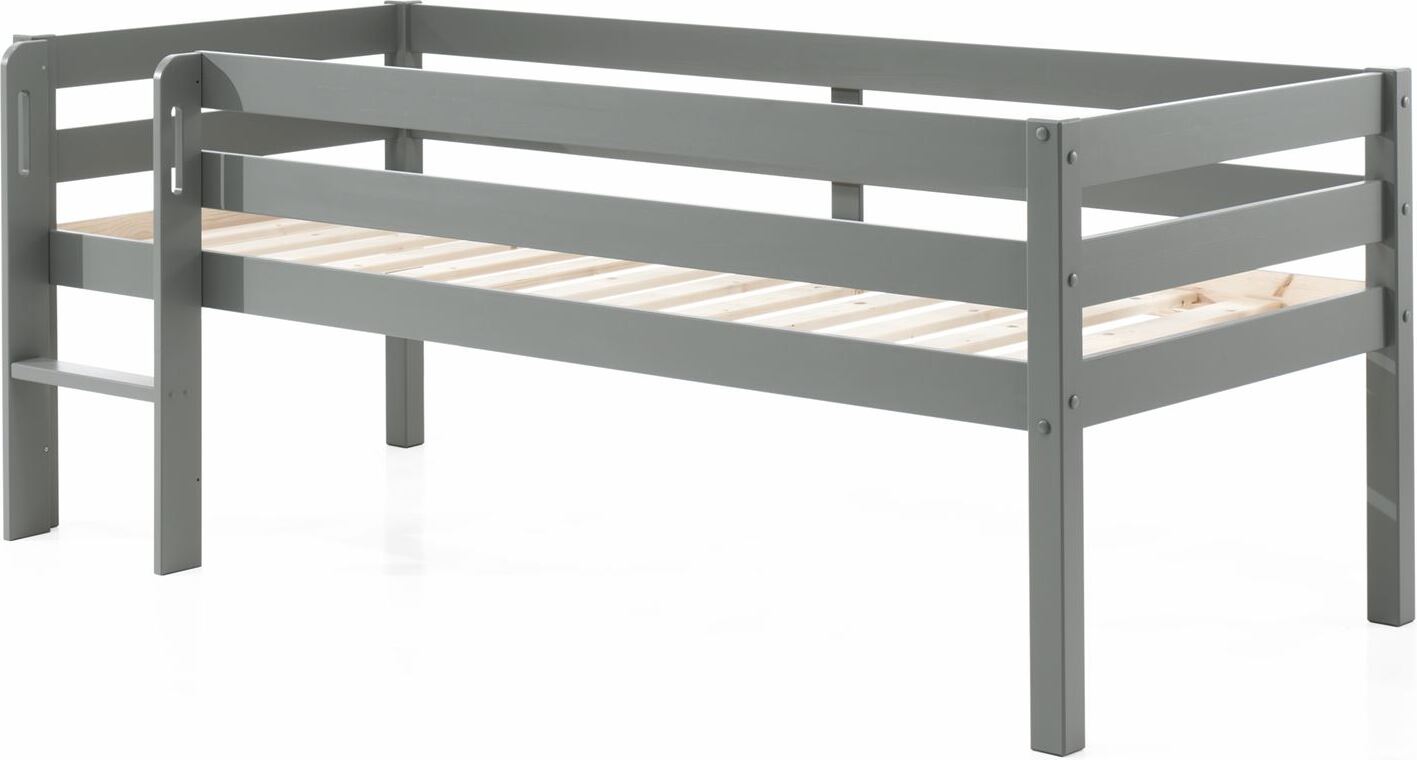 Kojenbett Karolina 208x105x83 Kinderbett Massivholz Grau