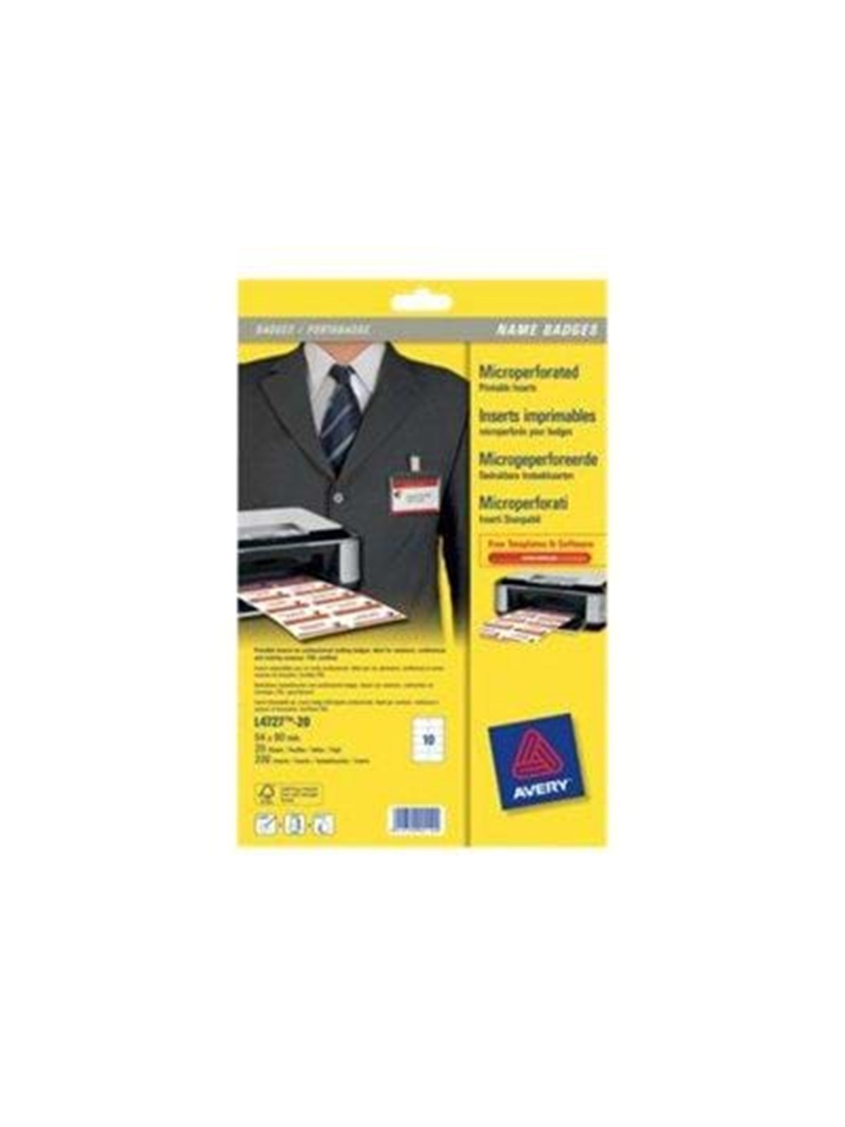Avery Name Badges Printable inserts
