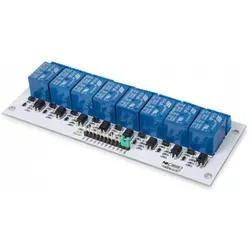 Whadda Relaismodul 8 CH, Entwicklungsboard Zubehör, Blau, Weiss