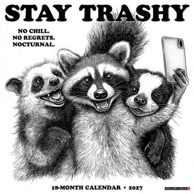 Stay Trashy 2027 12 X 12 Wall Calendar