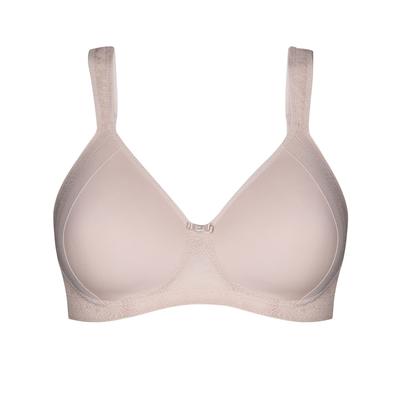 Schalen-BH SUSA "Schalen BH ohne Bügel Milano", Damen, Gr. 90, Cup C, beige (sand), Stoff, Obermaterial: 79% Polyamid PA. 13% Elasthan EL. 8% Baumwolle CO., BHs Schalen-BH